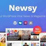 Newsy v.2.5.4 病毒式新闻和杂志 WordPress 主题破解版下载